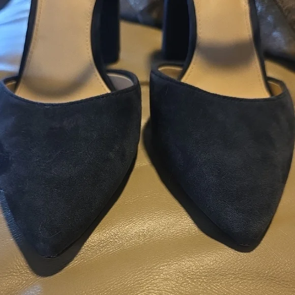 Alex Marie Blue Heels with Ankle Strap - Picture 3 of 9